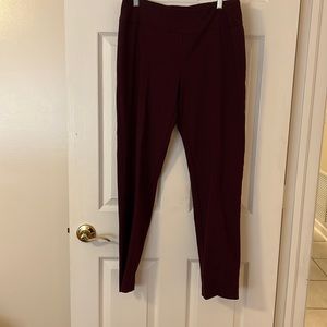 Zac & Rachel pants. Burgundy. Size 10